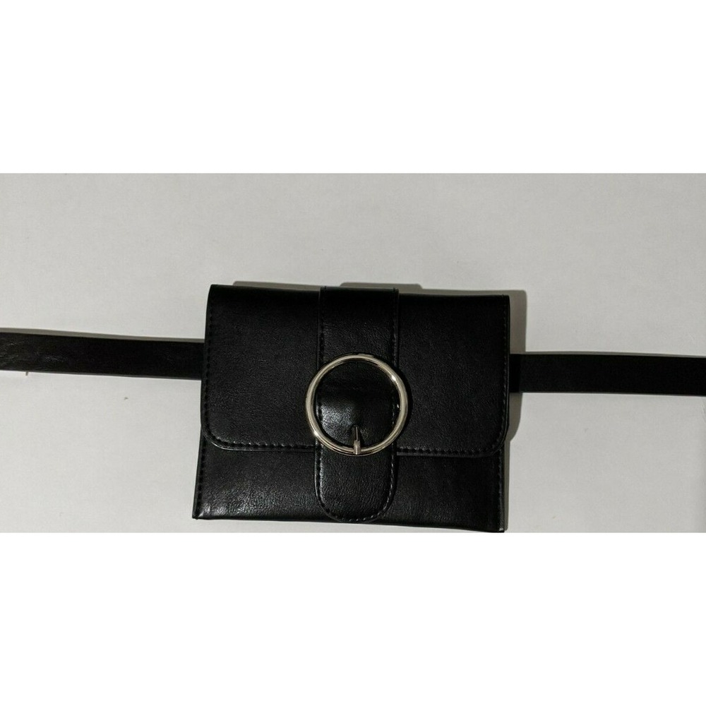 Time and Tru Ladies Black Belt with Pouch Wallet Purse Size L - Picture 1 of 5